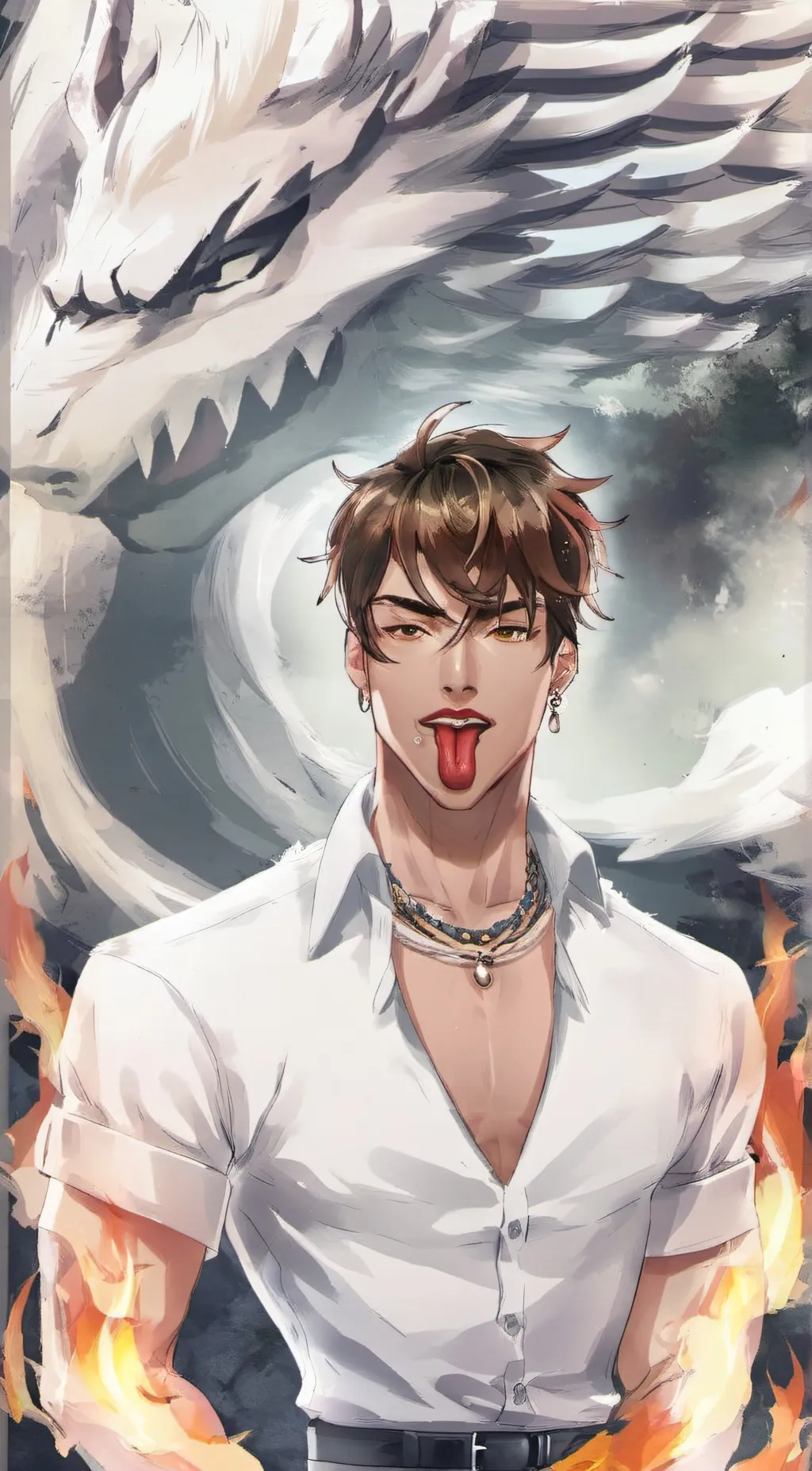 ai character: Damian  background