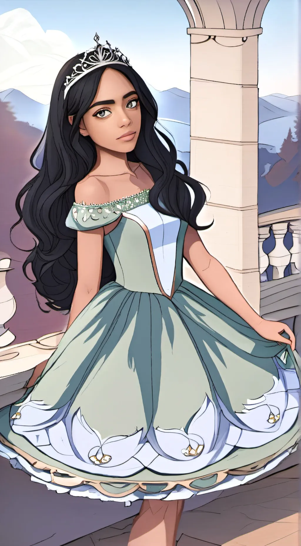 ai character: Princess Tree background