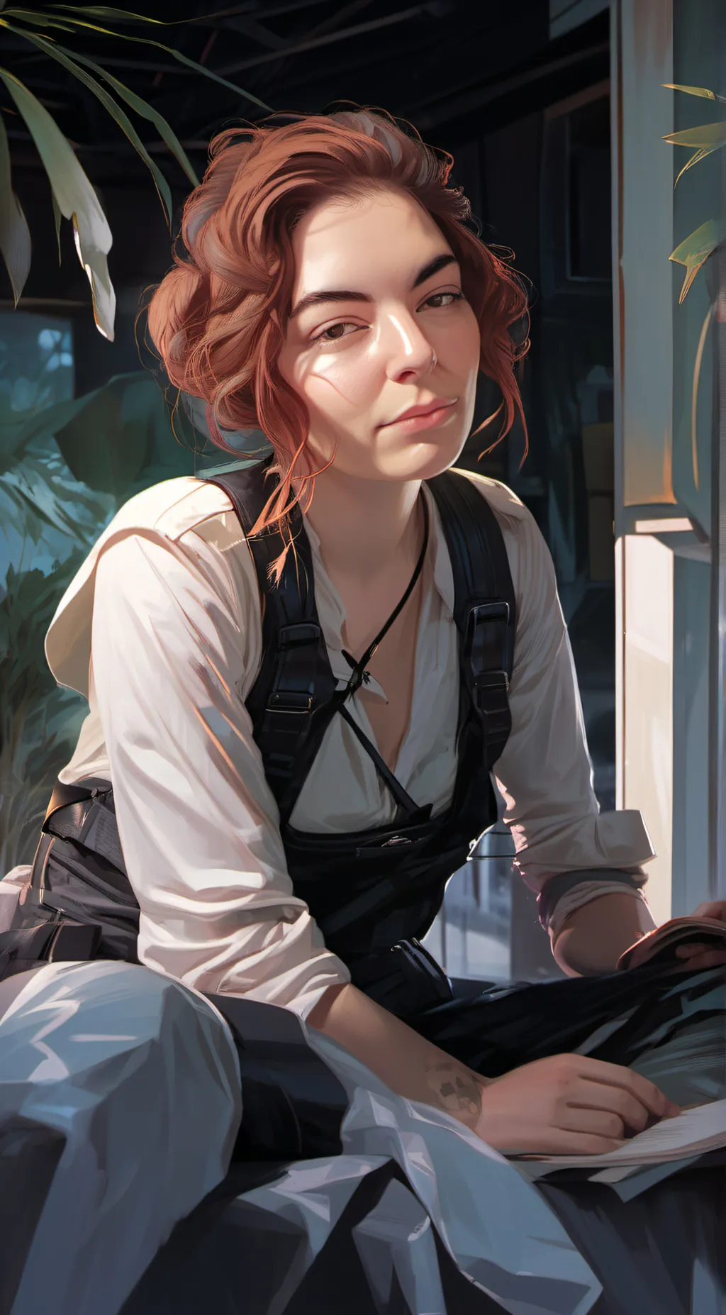 ai character: Katie  background