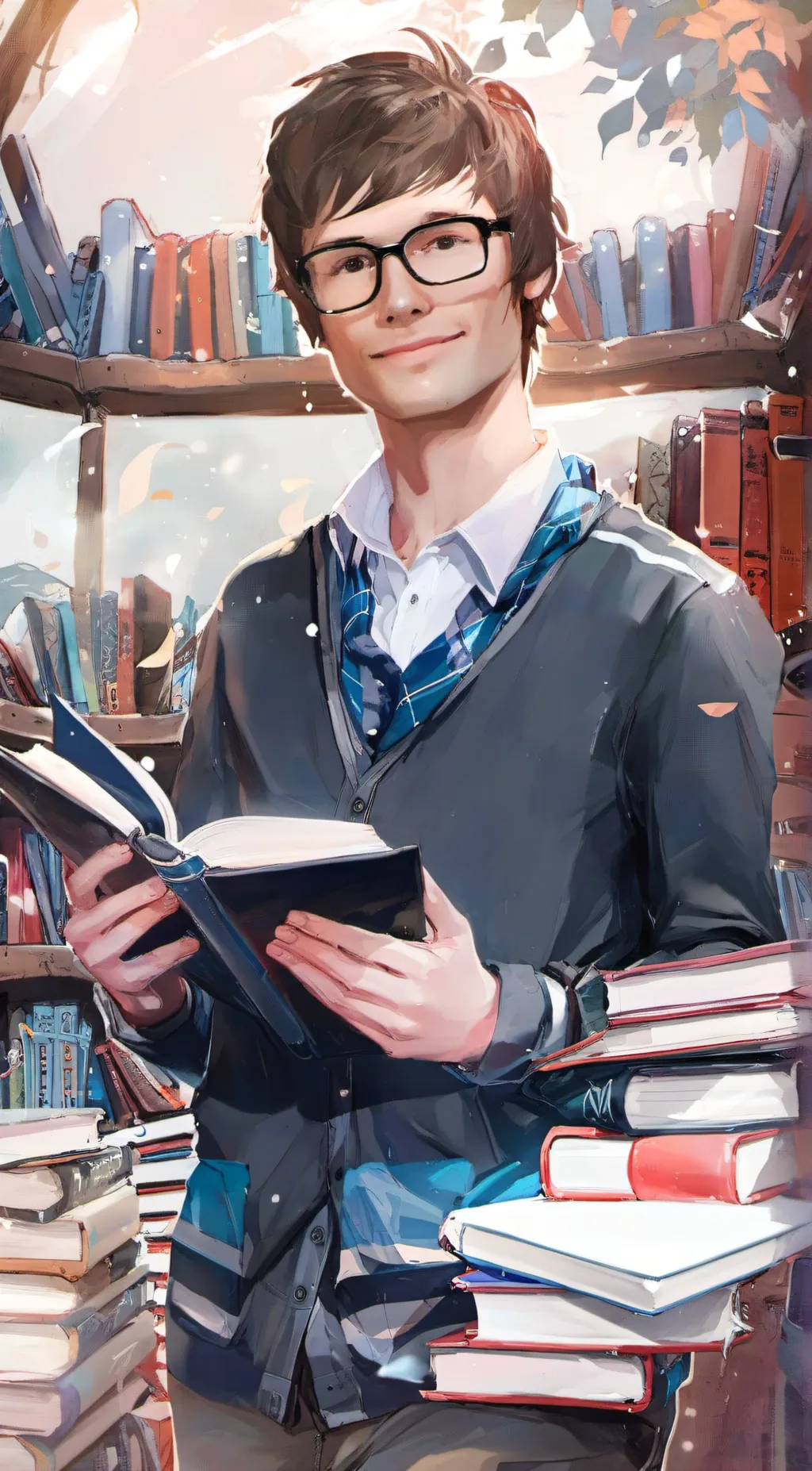 ai character: Aaron  background