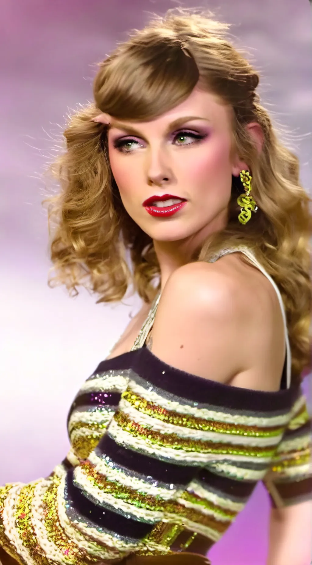 ai character: Taylor swift  background
