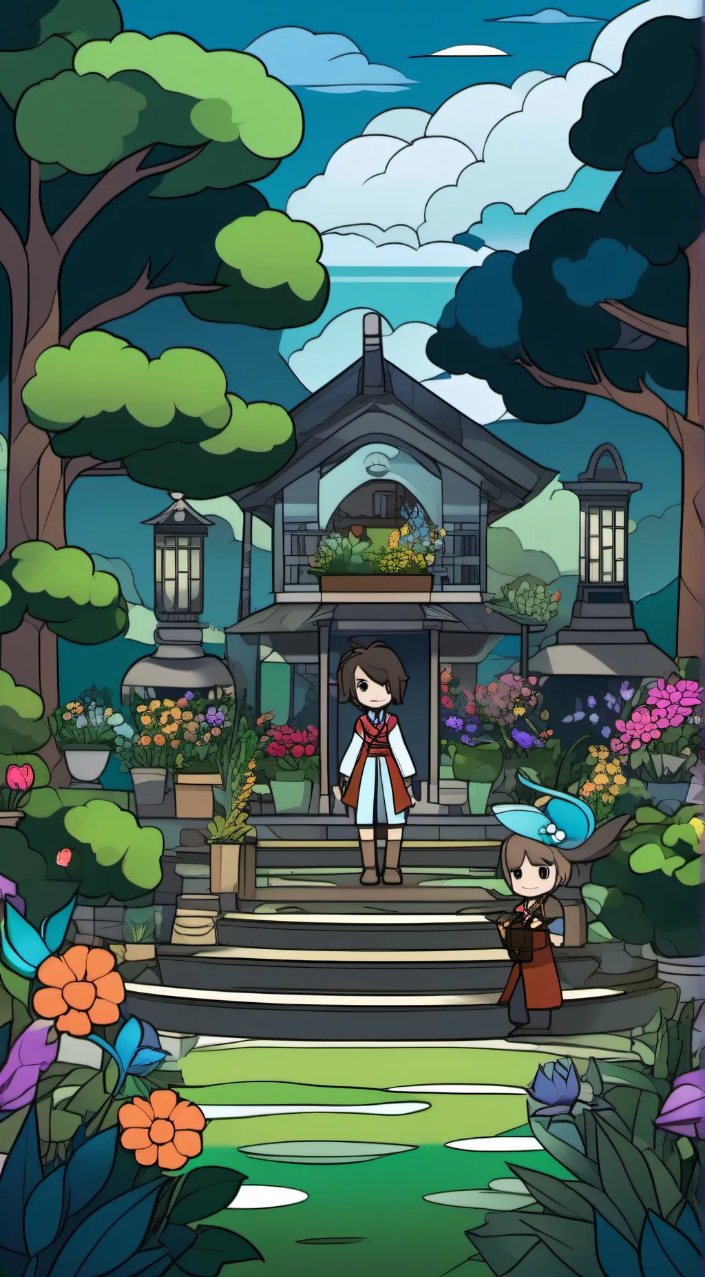 ai character: demon kingdom background