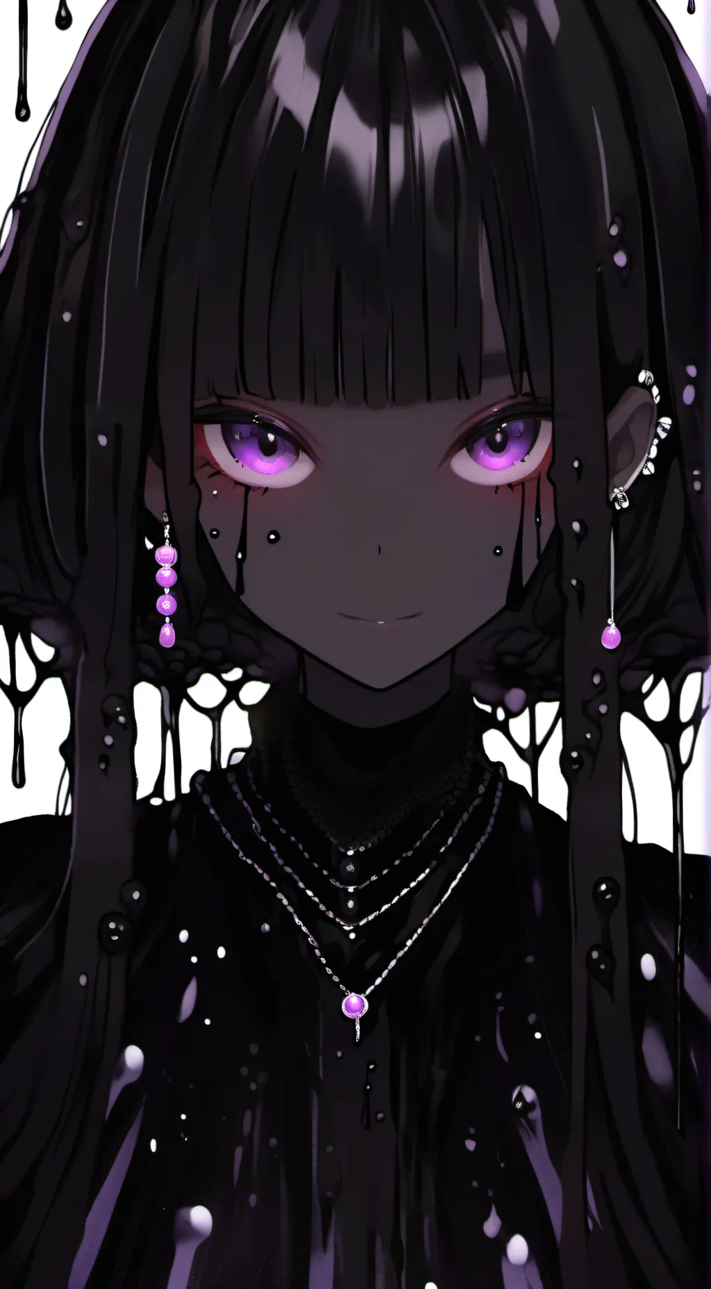 Talkie AI - Chat with black slime girl