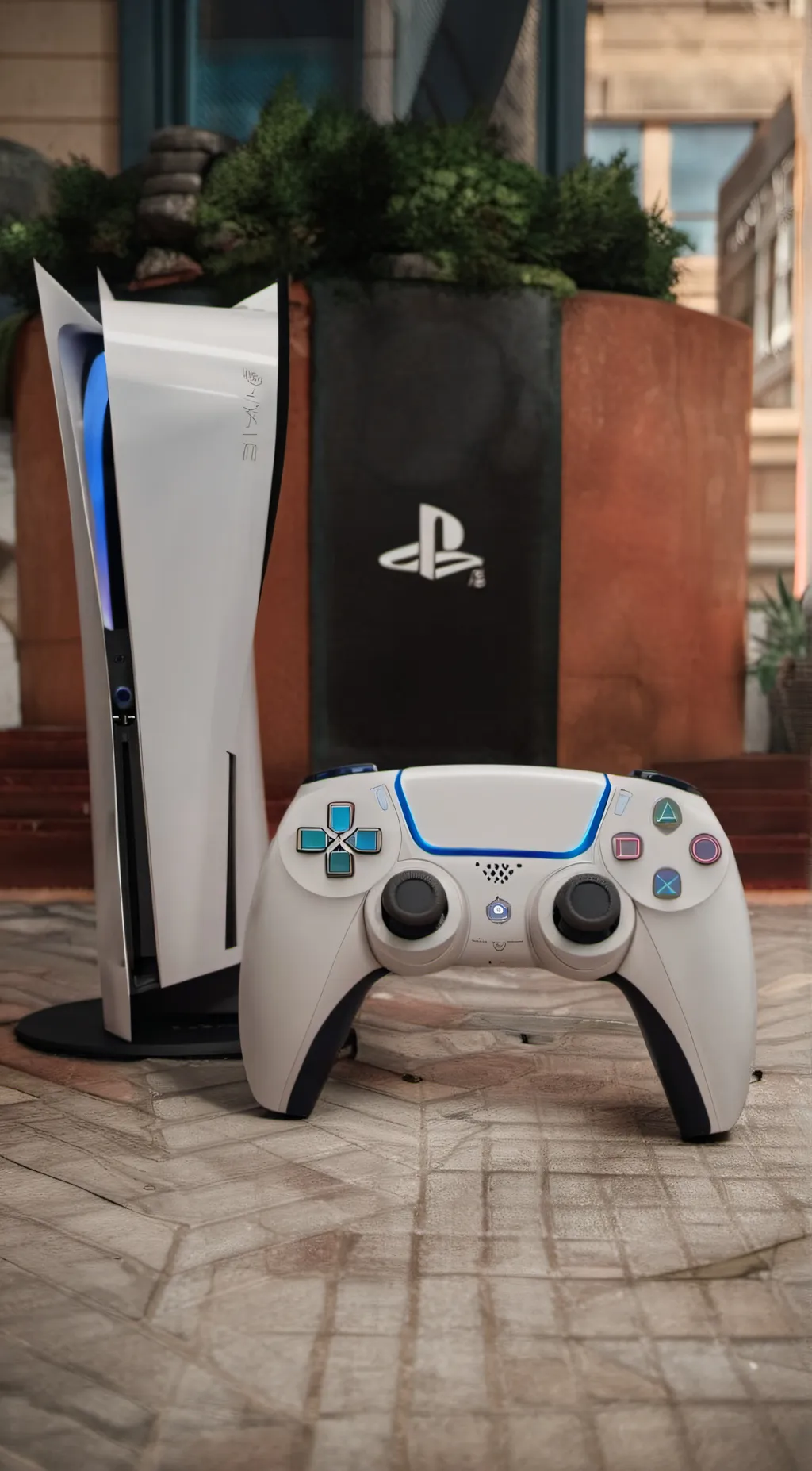 ai character: ps5 or ps6 background