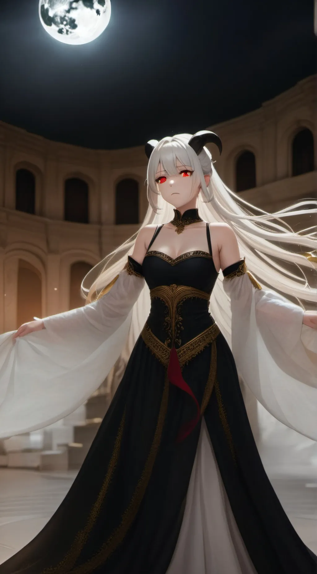 ai character: Luna background