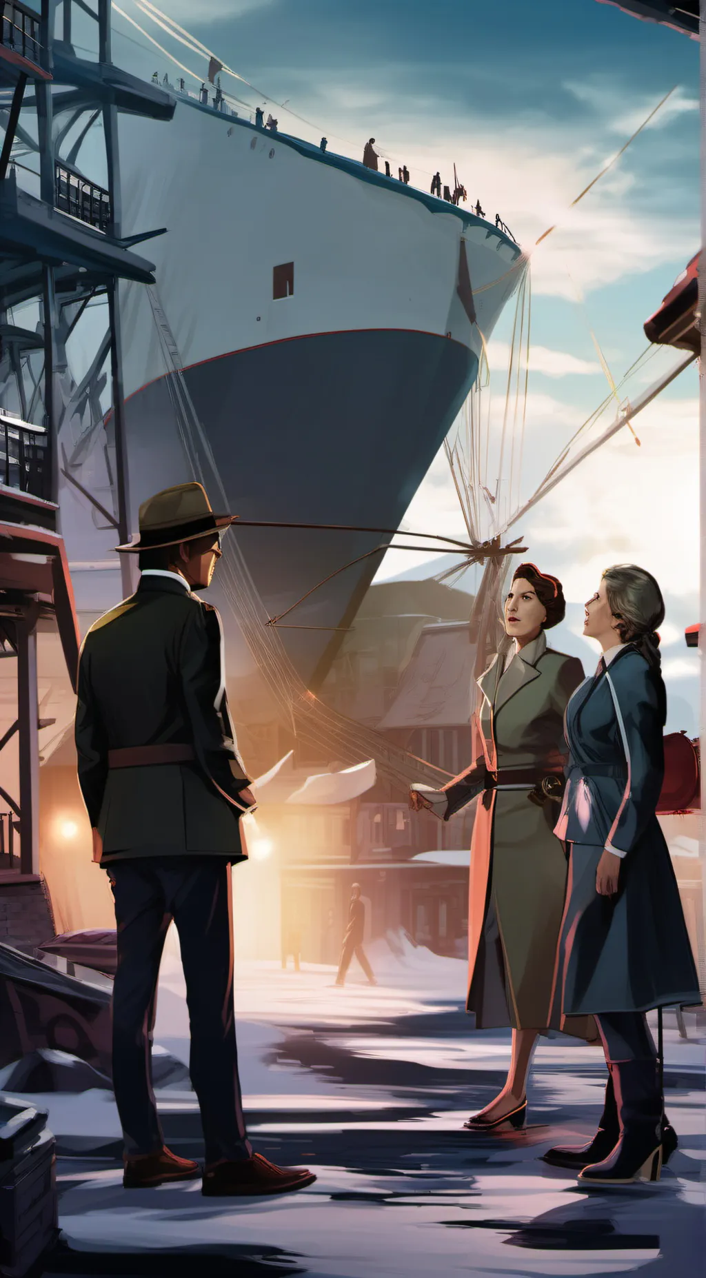 ai character: TITANIC background