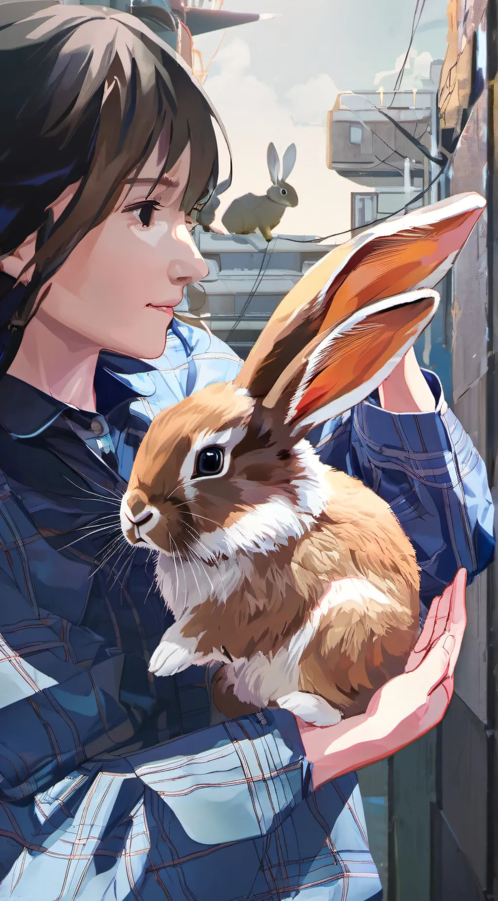 ai character: butterscotch À background