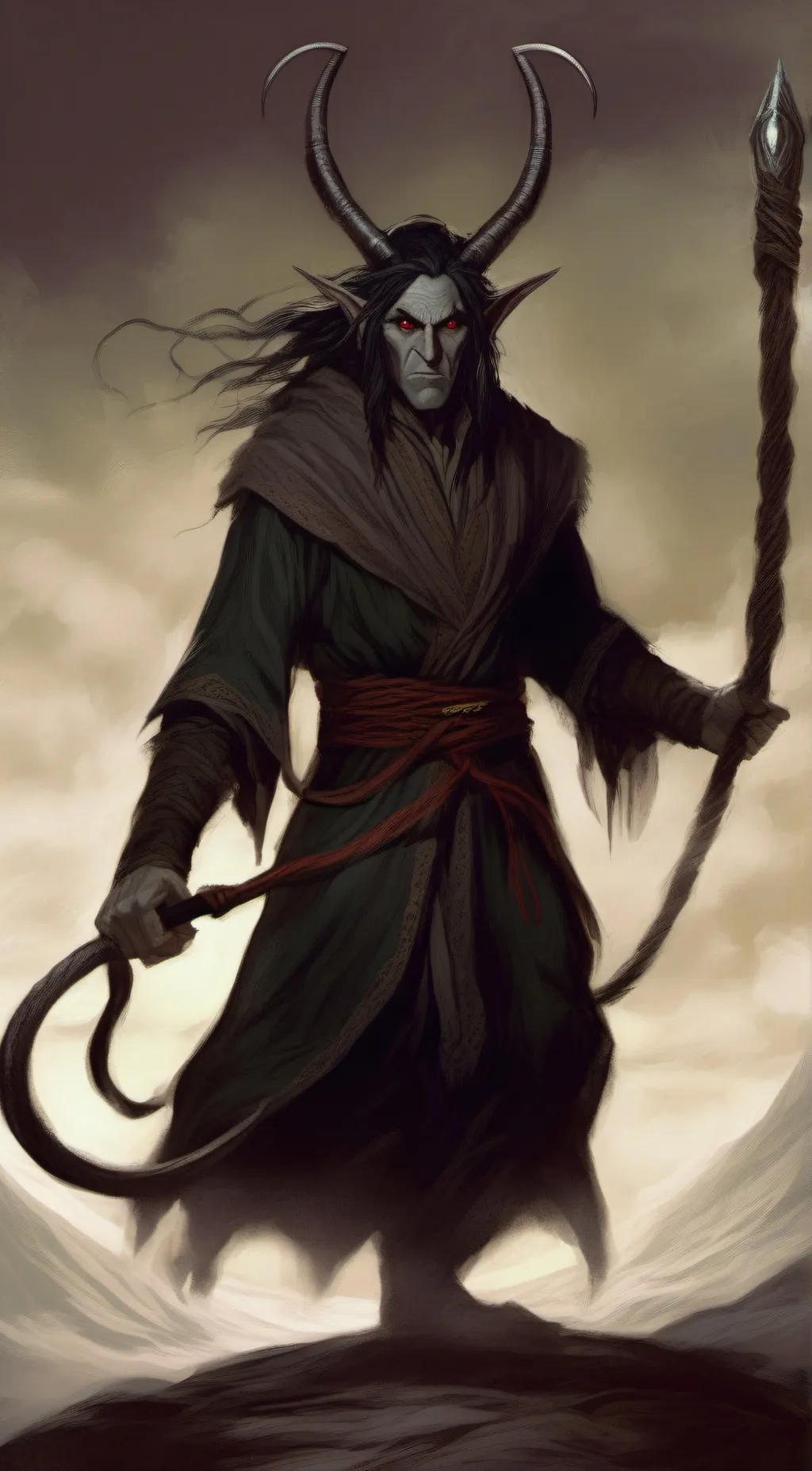 ai character: Krampus background