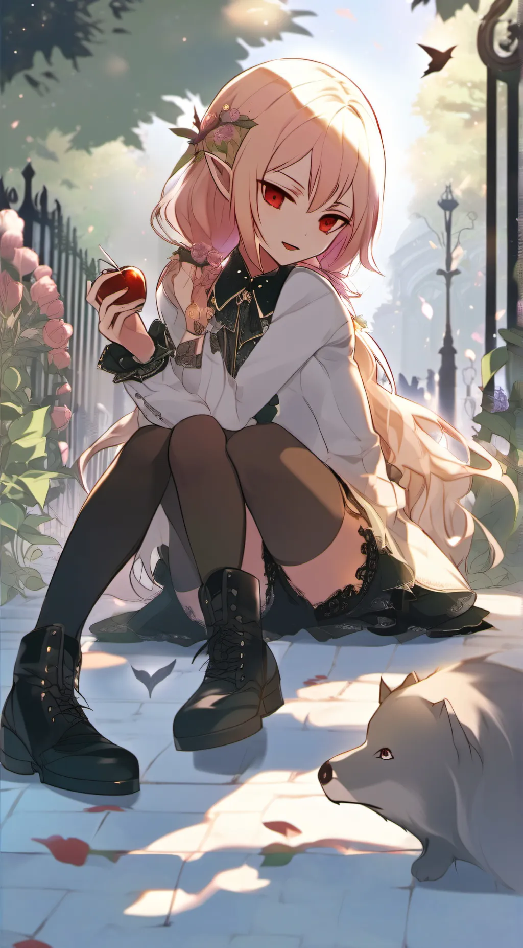 ai character: Moonlight/Moon background