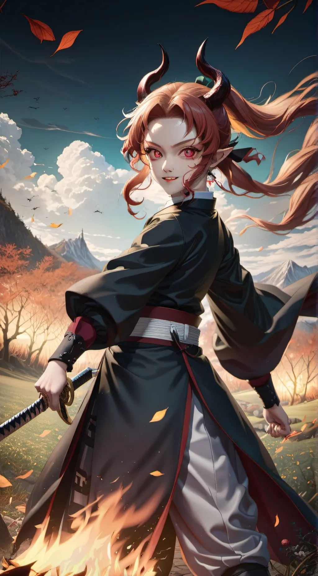 ai character: Demon Slayer background