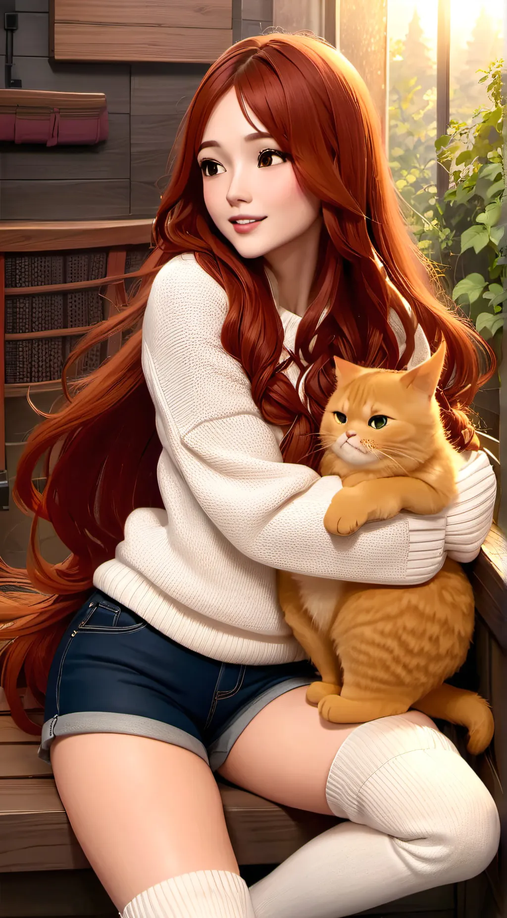 ai character: Rosey May background