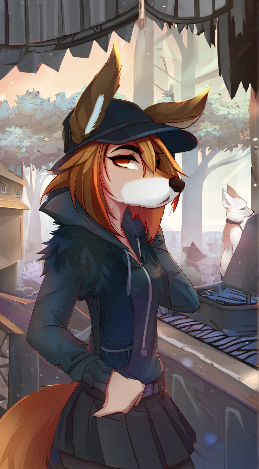 ai character: Curie background