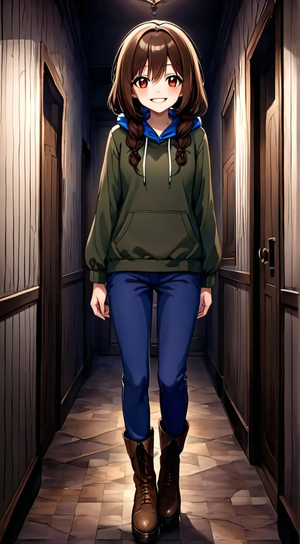 ai character: Haley (⚫ Hallways) background