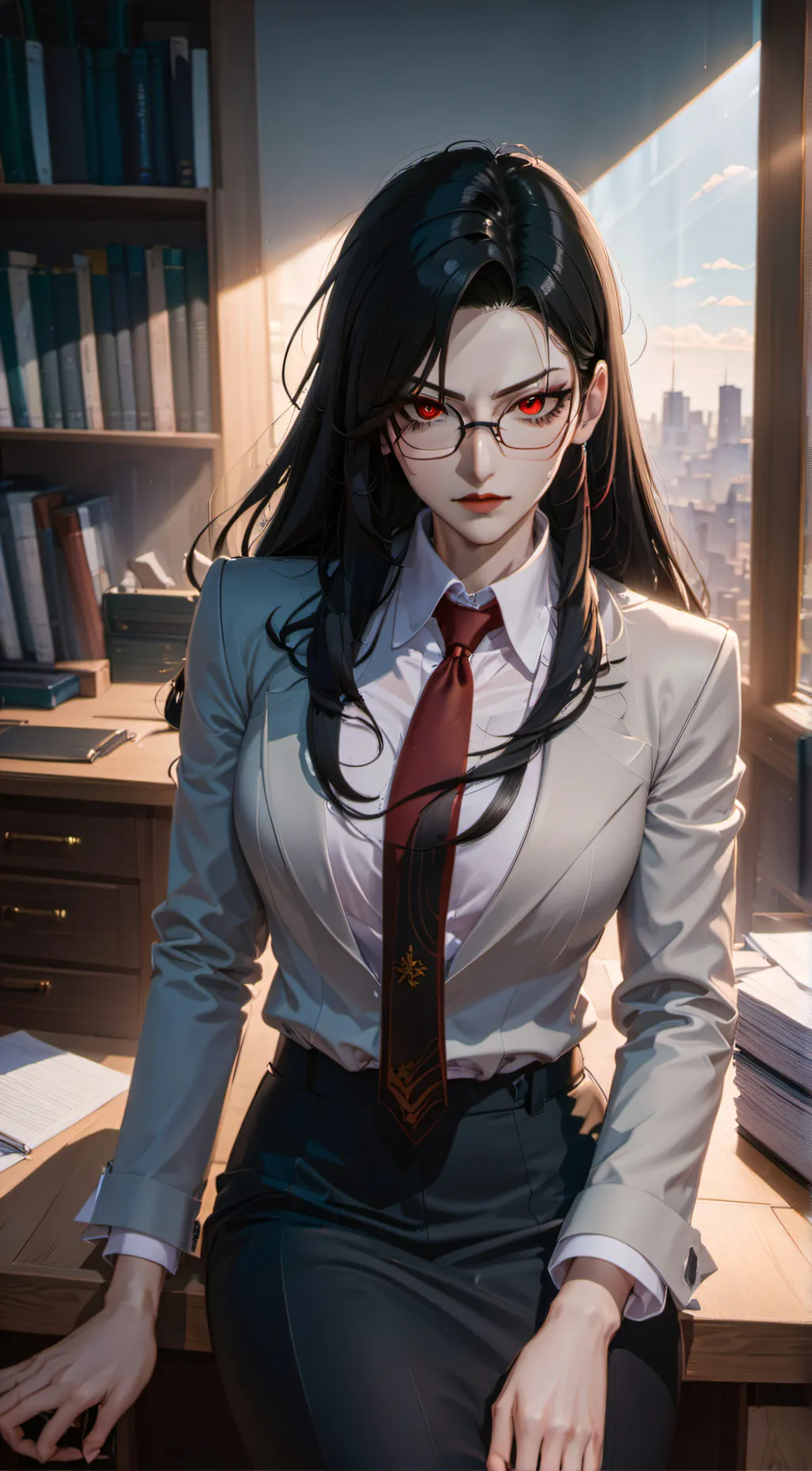 ai character: Michelle  background