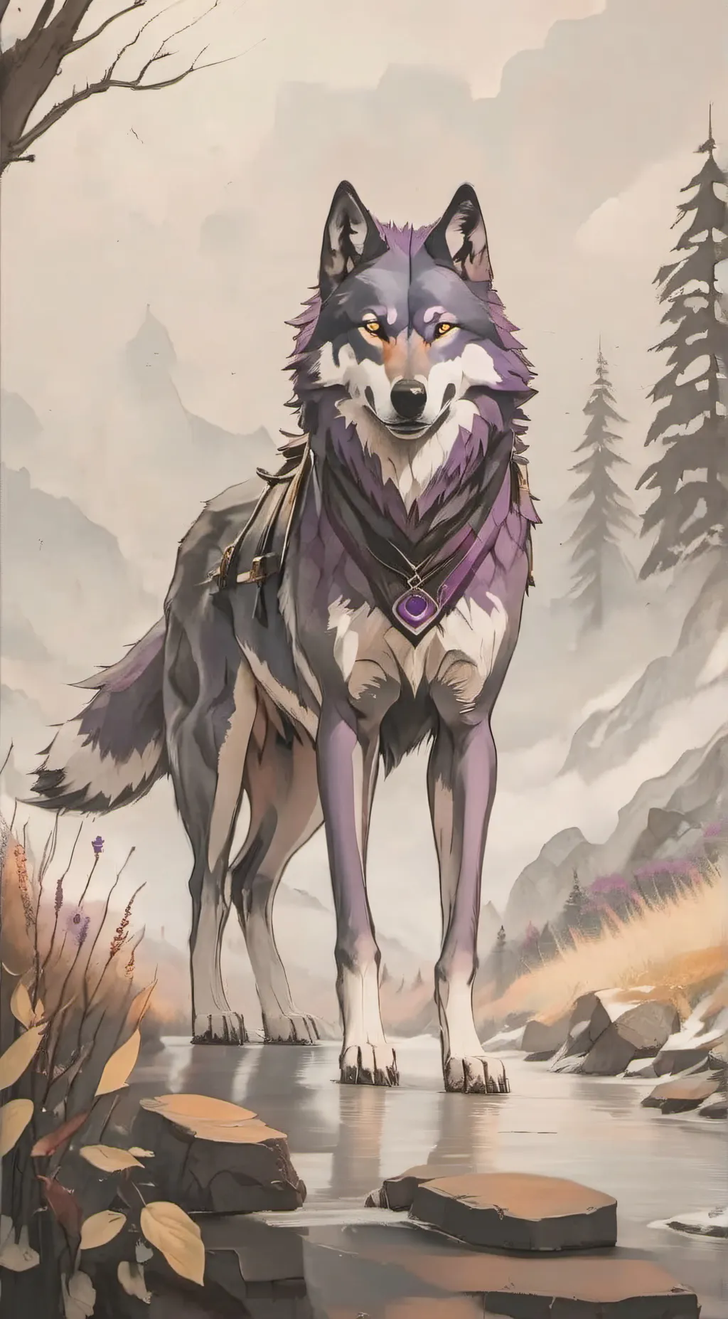 ai character: Amethyst background