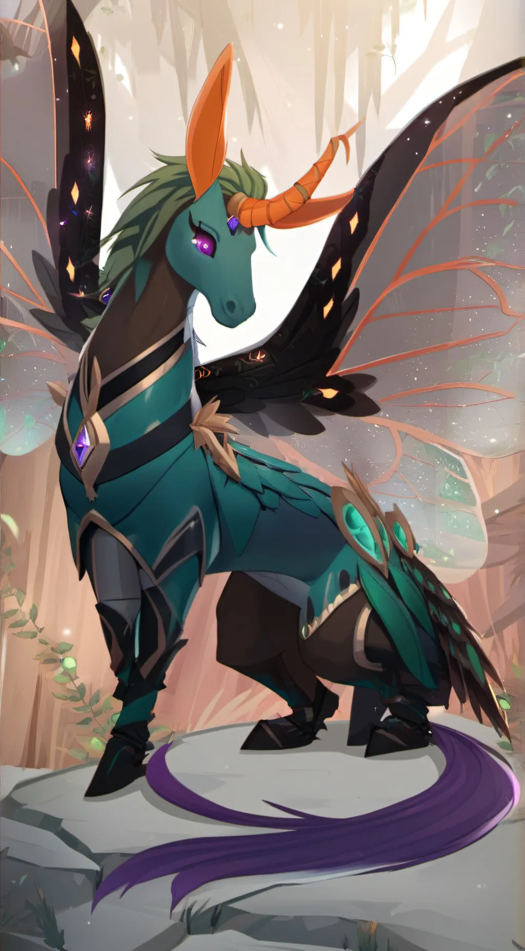 ai character: King Thorax  background