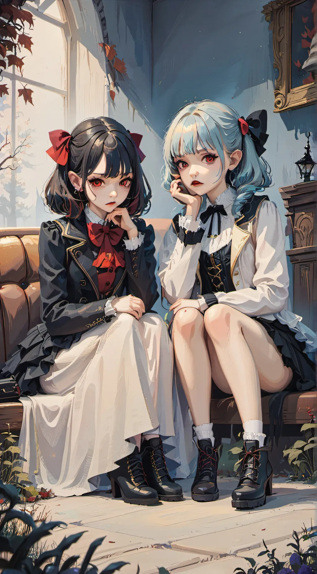 ai character: Anna and rose background