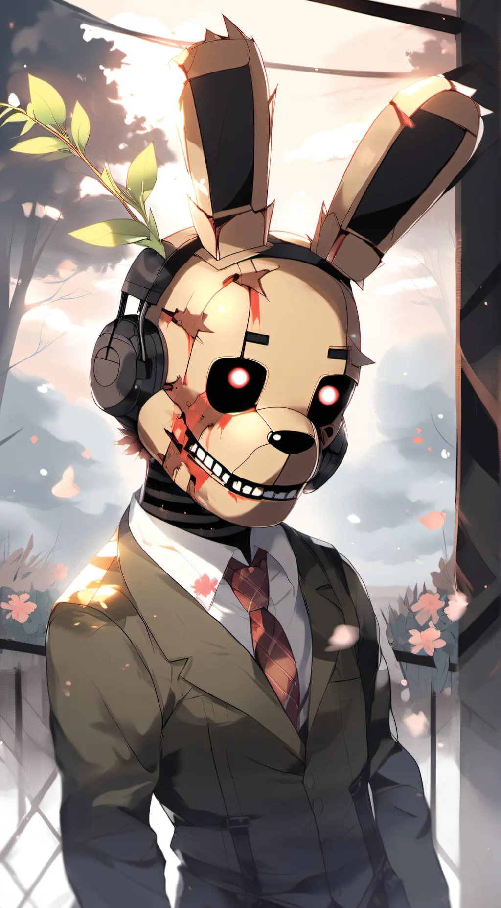 ai character: Springtrap  background