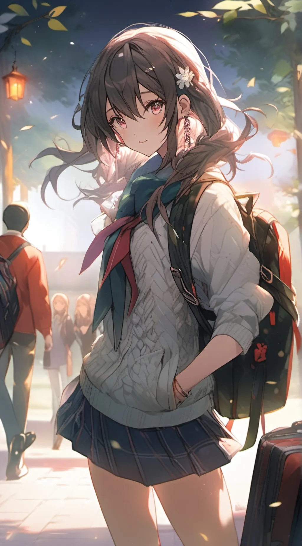 ai character: Mirai Hoshino background