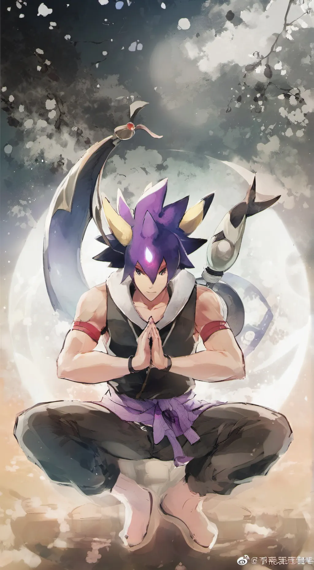 ai character: the focused one background