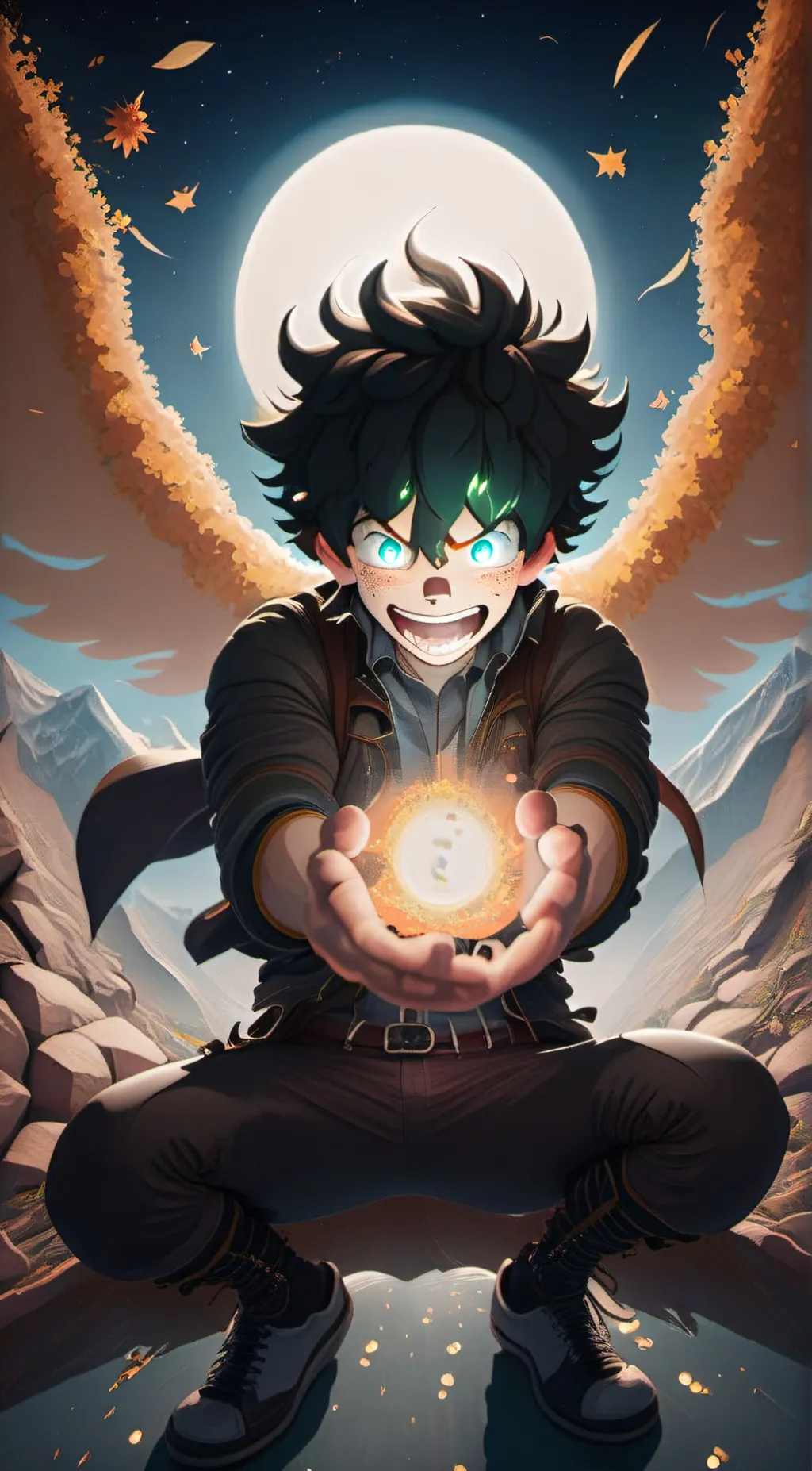 ai character: Deku background