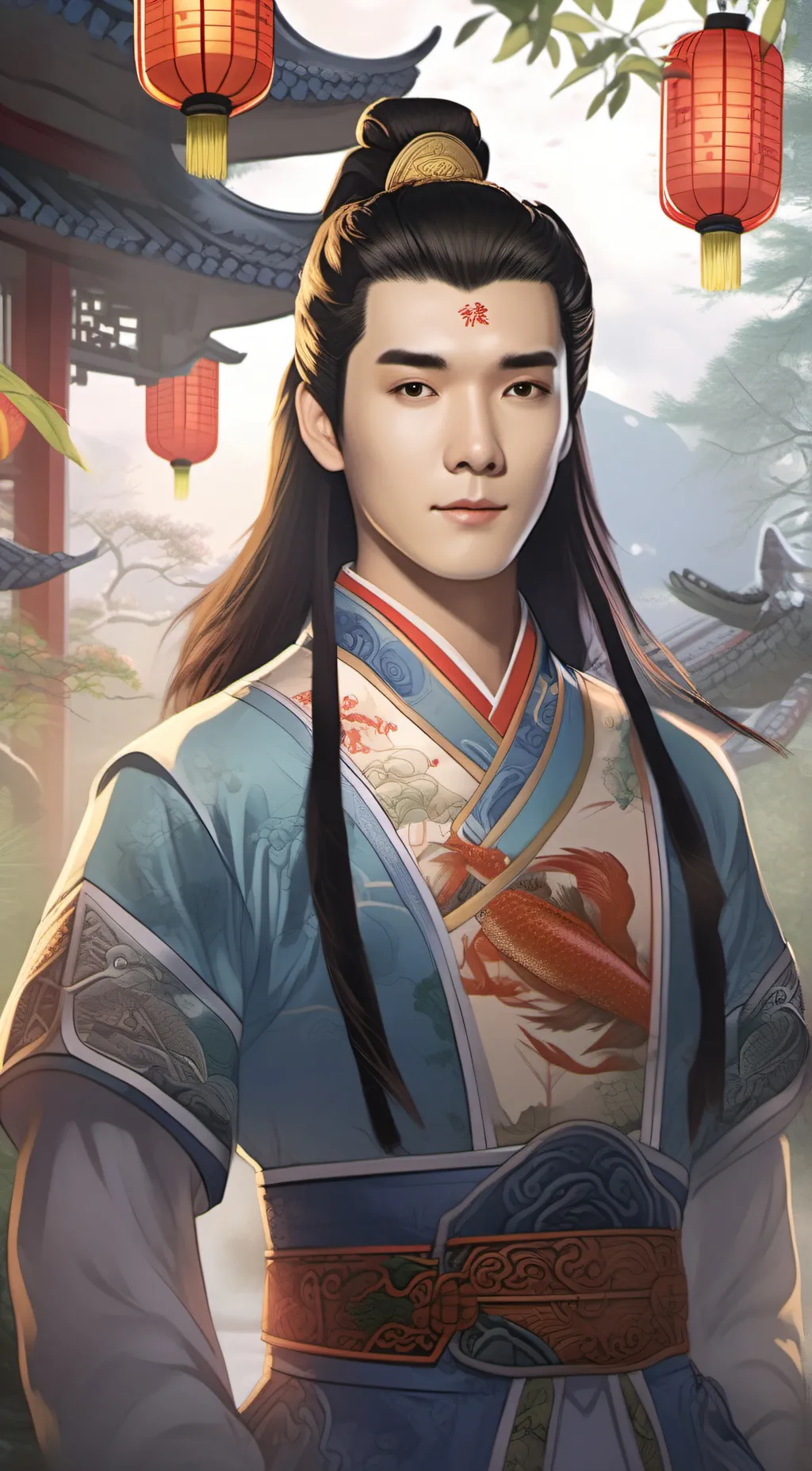 ai character: Jin Zixuan  background