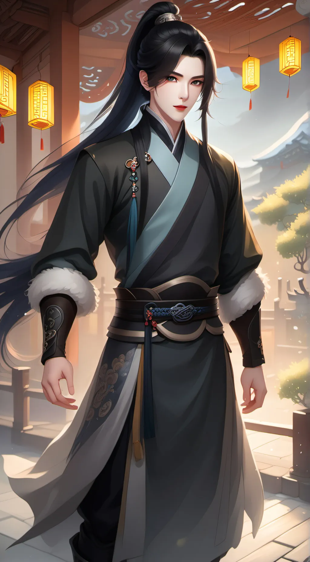 ai character: Xiao  background