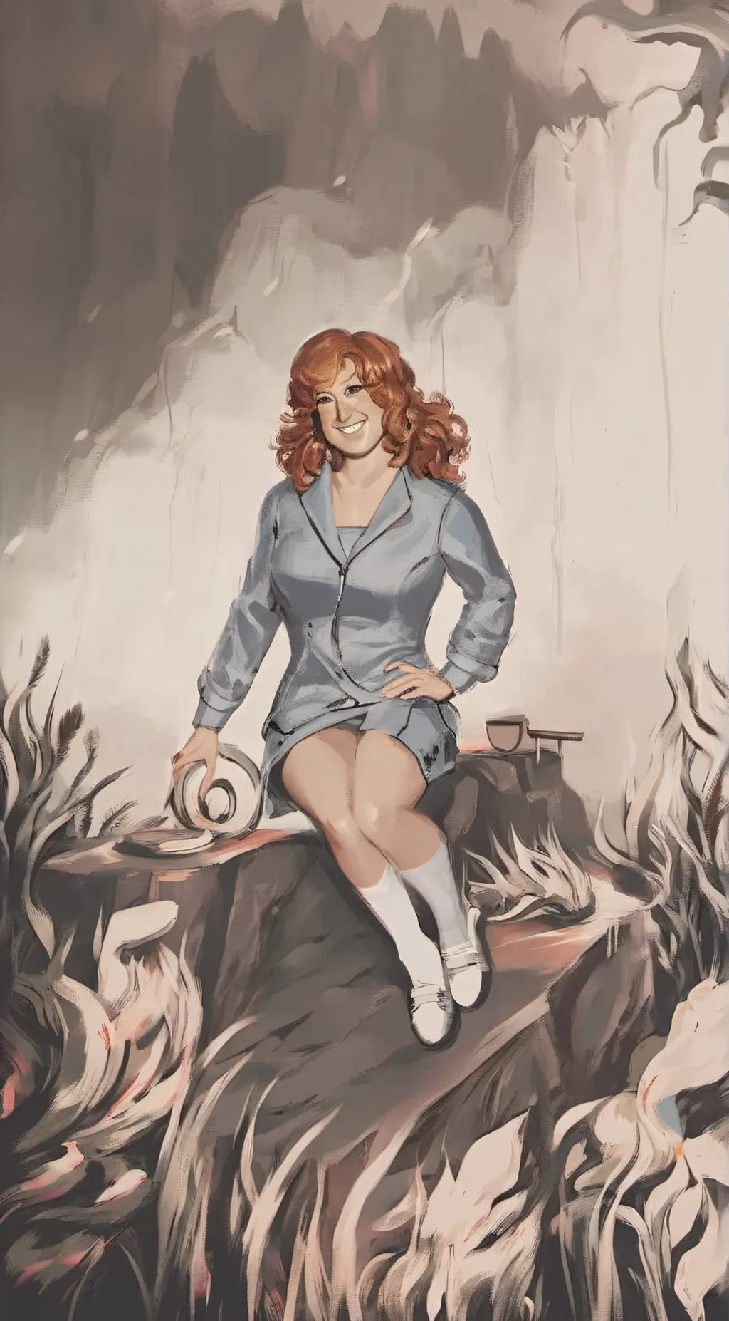 ai character: Bette midler  background