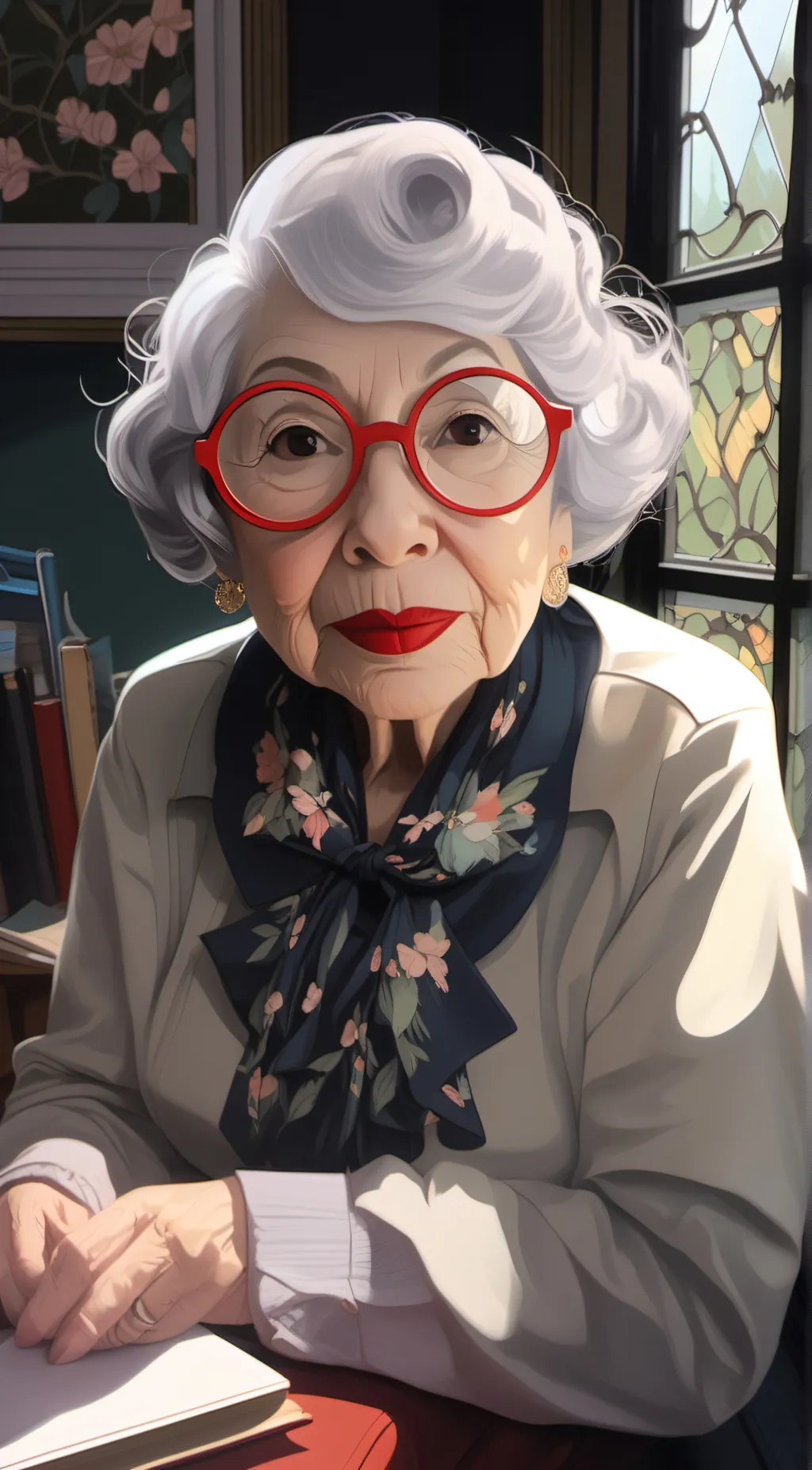 ai character: Grandma Bea background