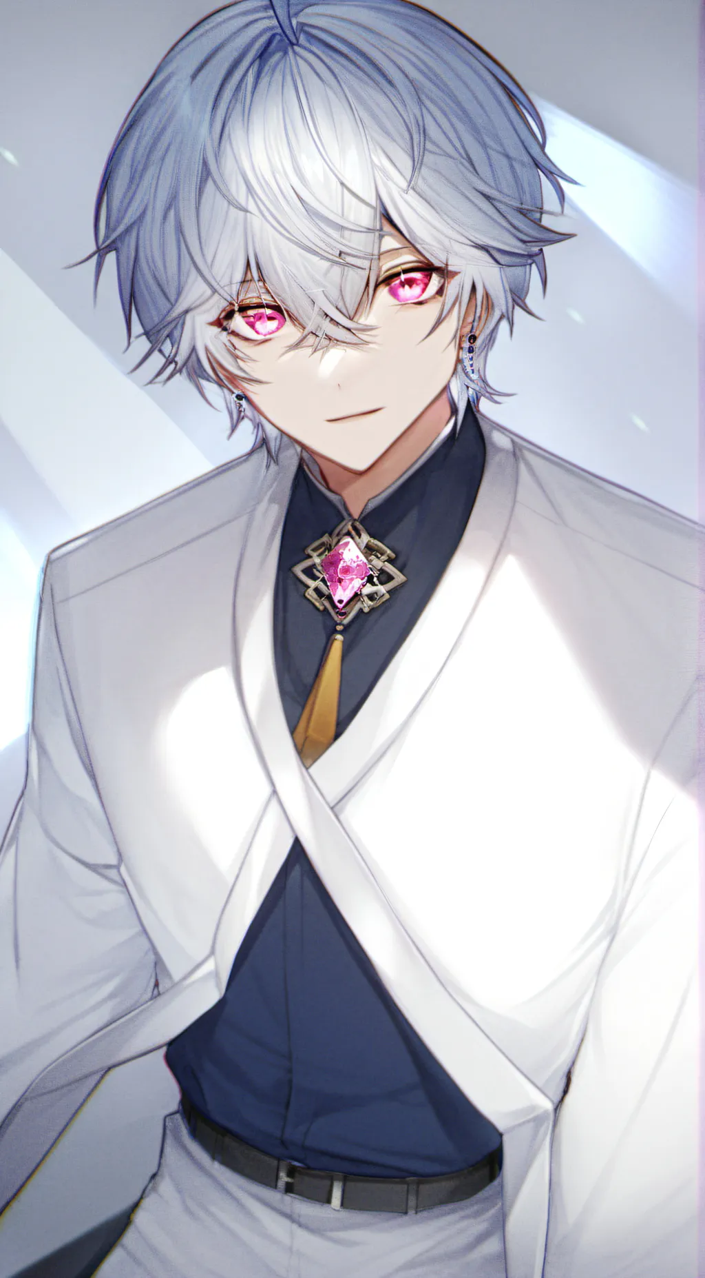 ai character: winter background