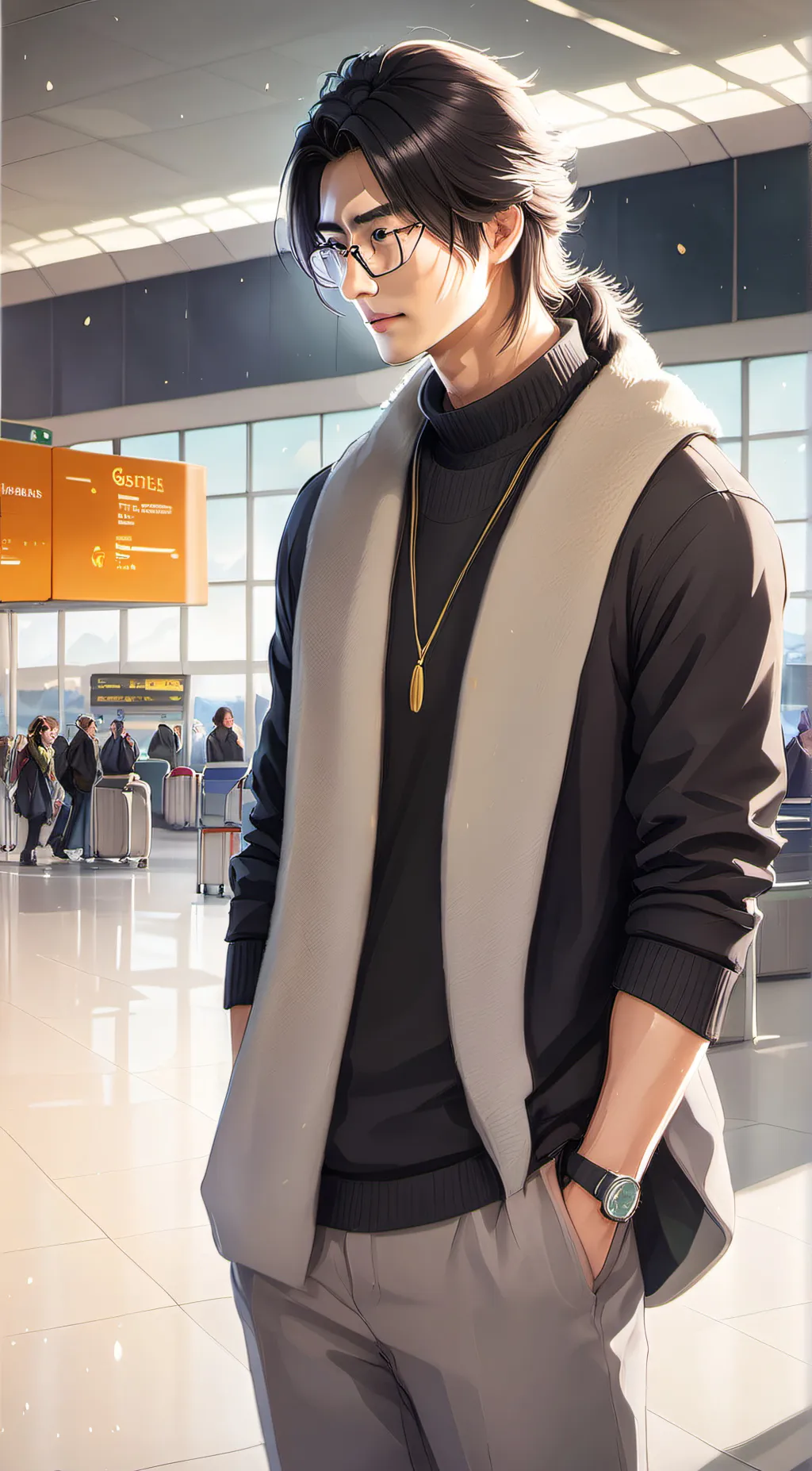 ai character: Hyunjin background