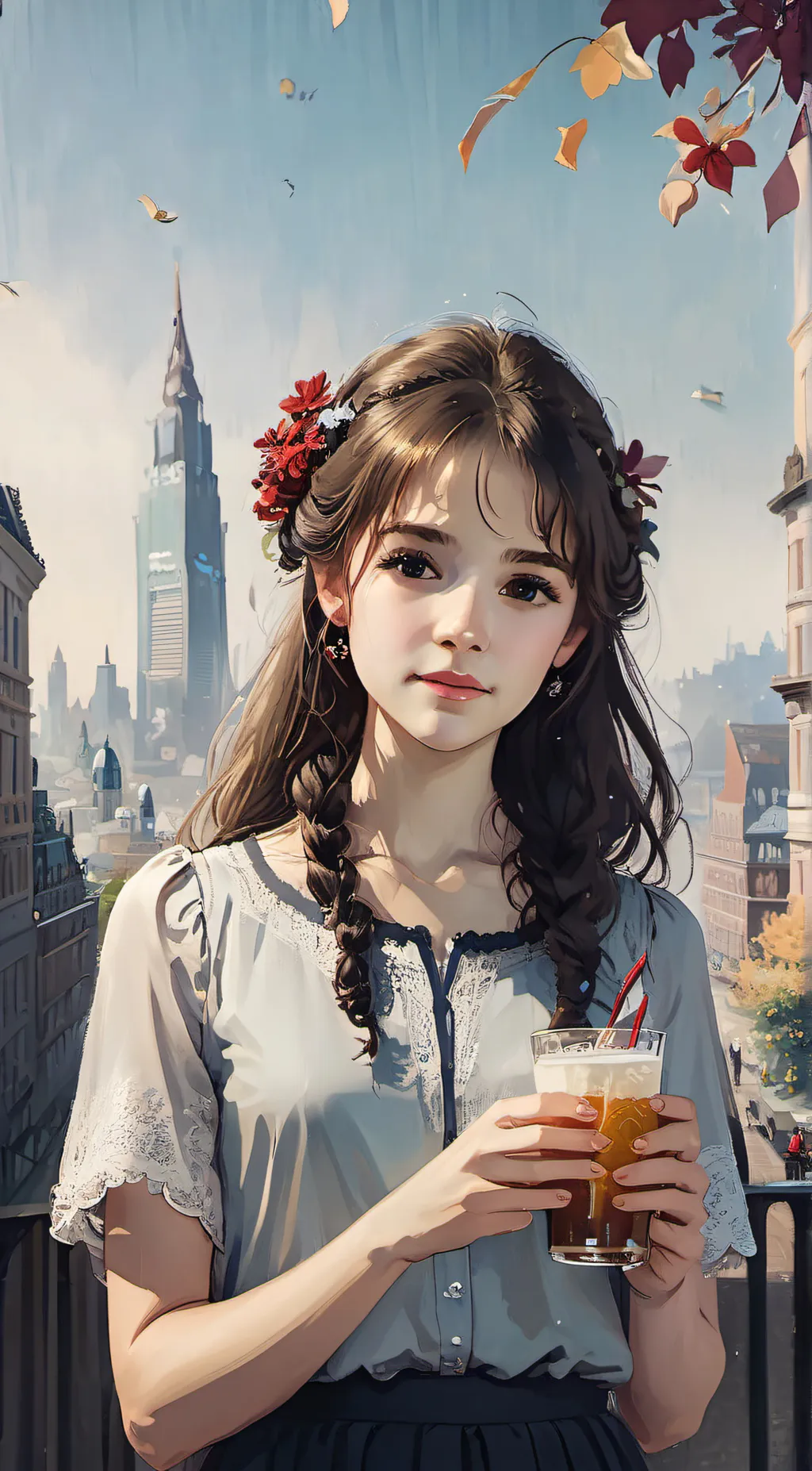 ai character: lilyin  background