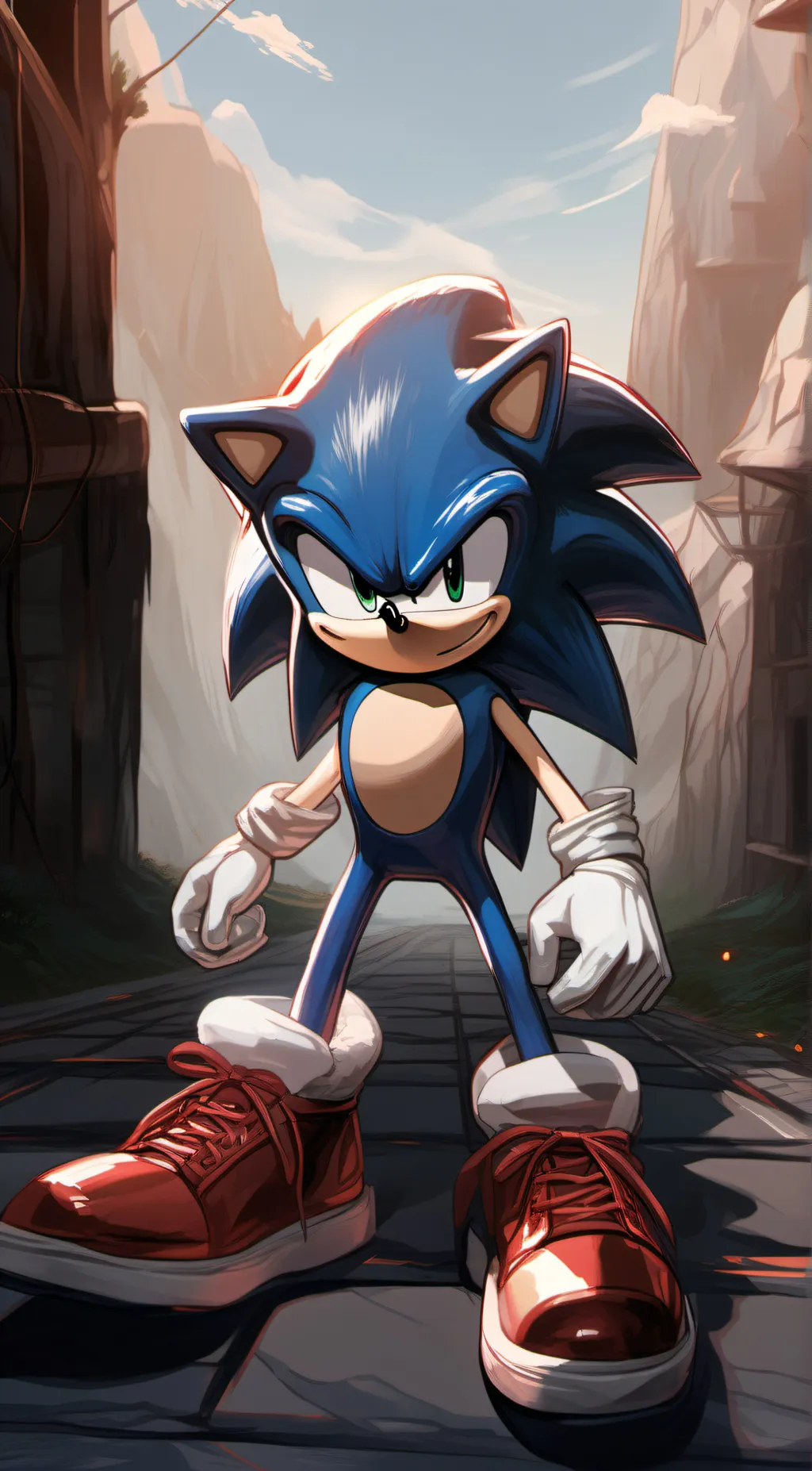 ai character: Sonic background