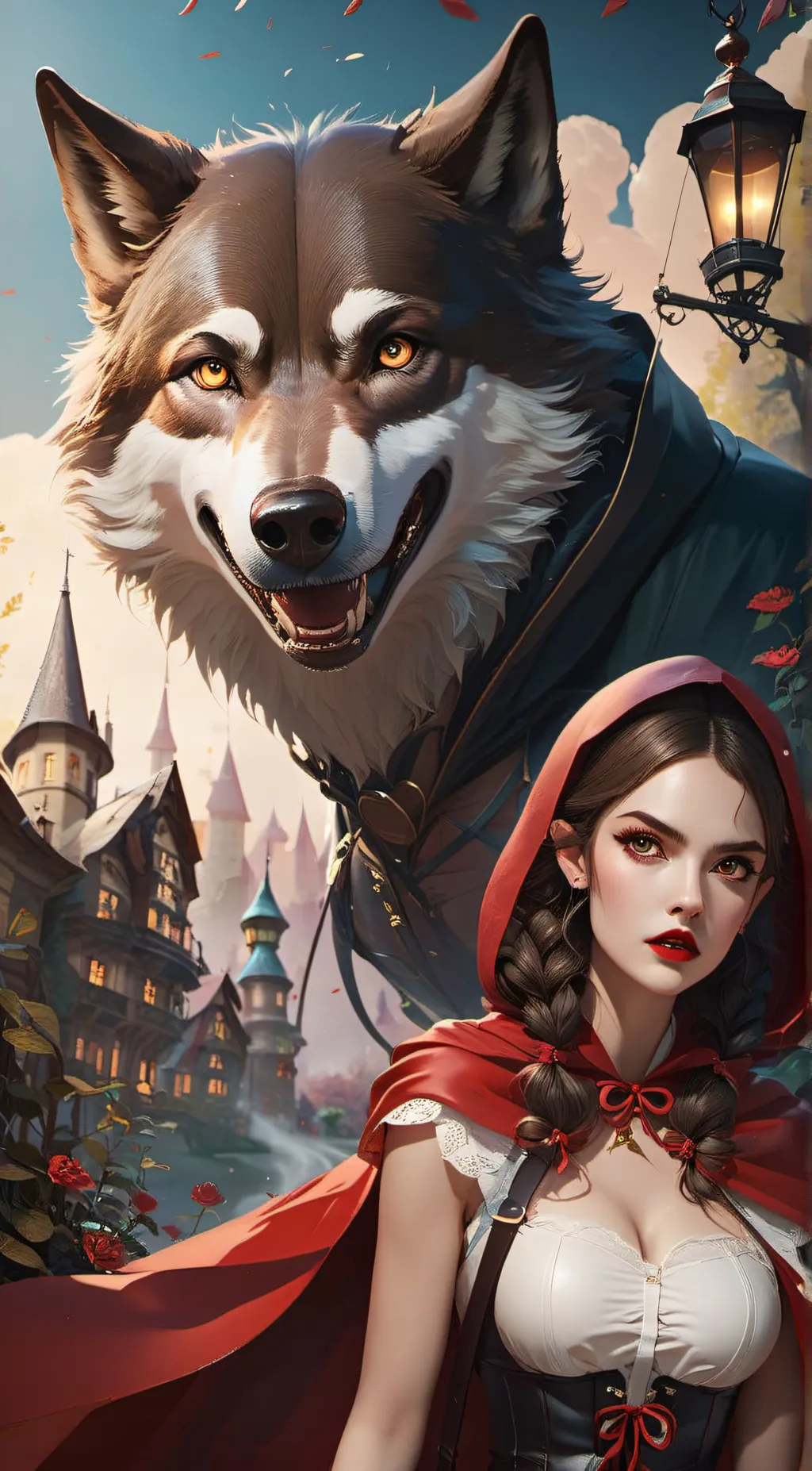 ai character: The big bad wolf  background