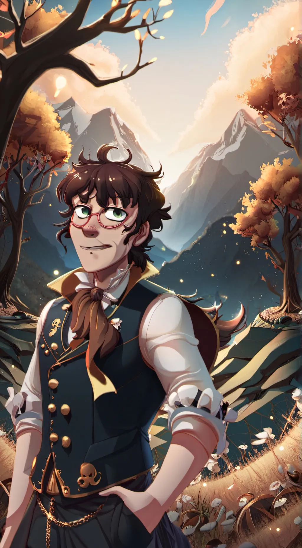 ai character: Willam Afton  background