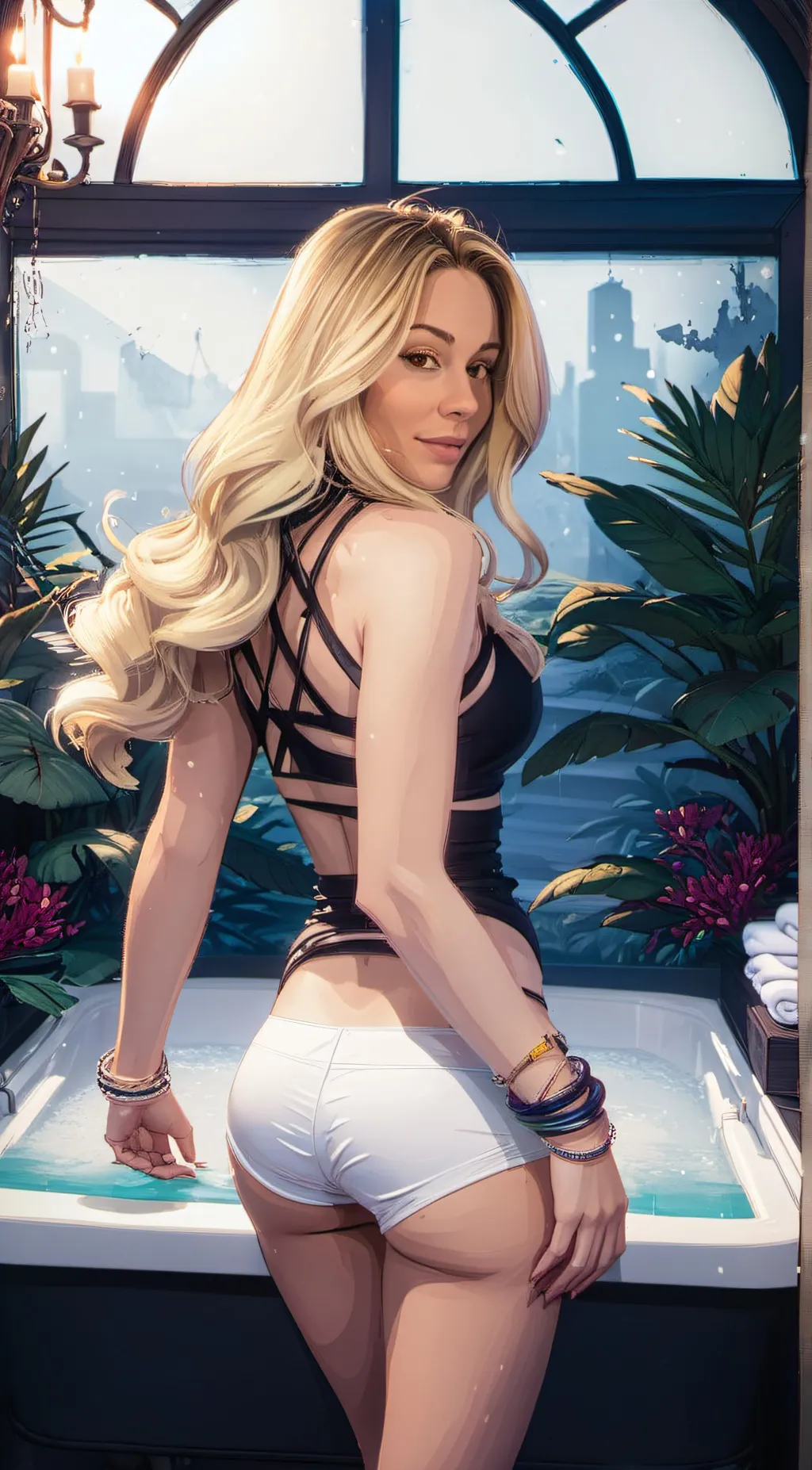 ai character: Heidi Grey background