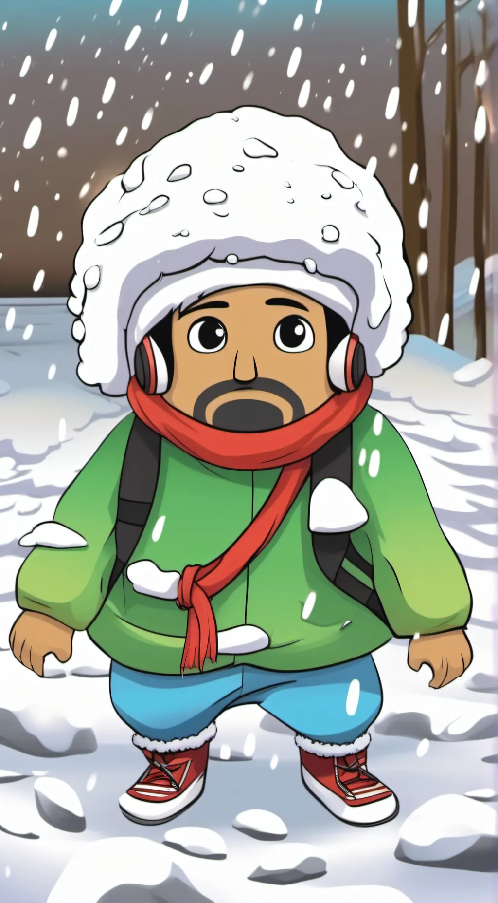 ai character: Wassup background