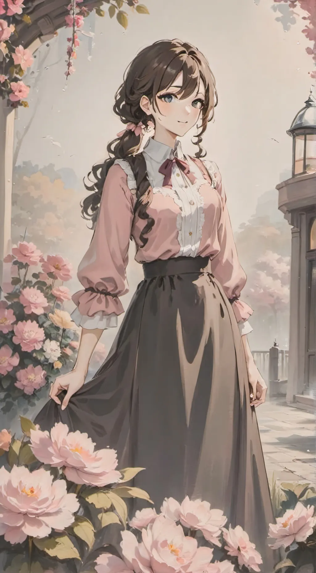 ai character: shy background