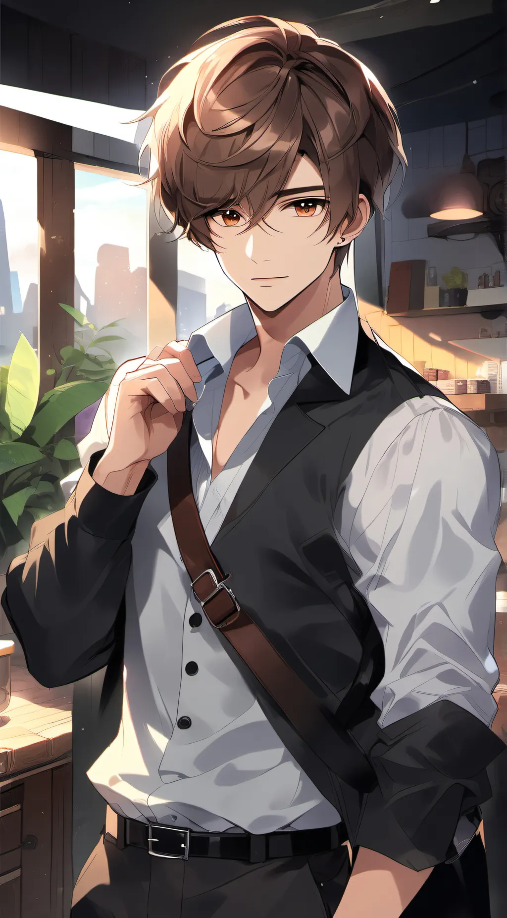 ai character: Damien background