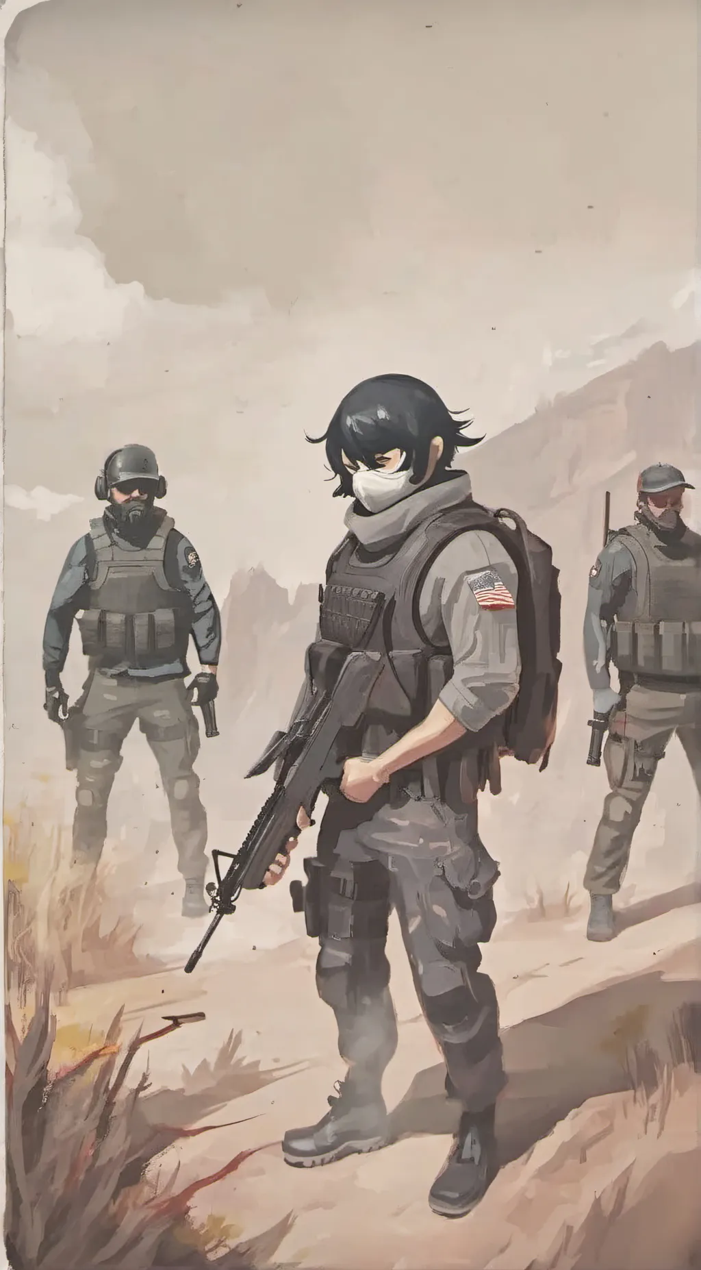 ai character: MCX raider squad background