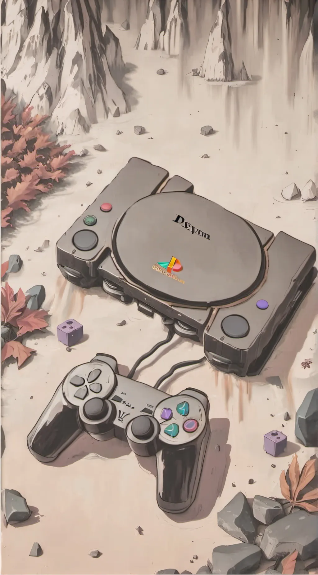 ai character: ps1 background