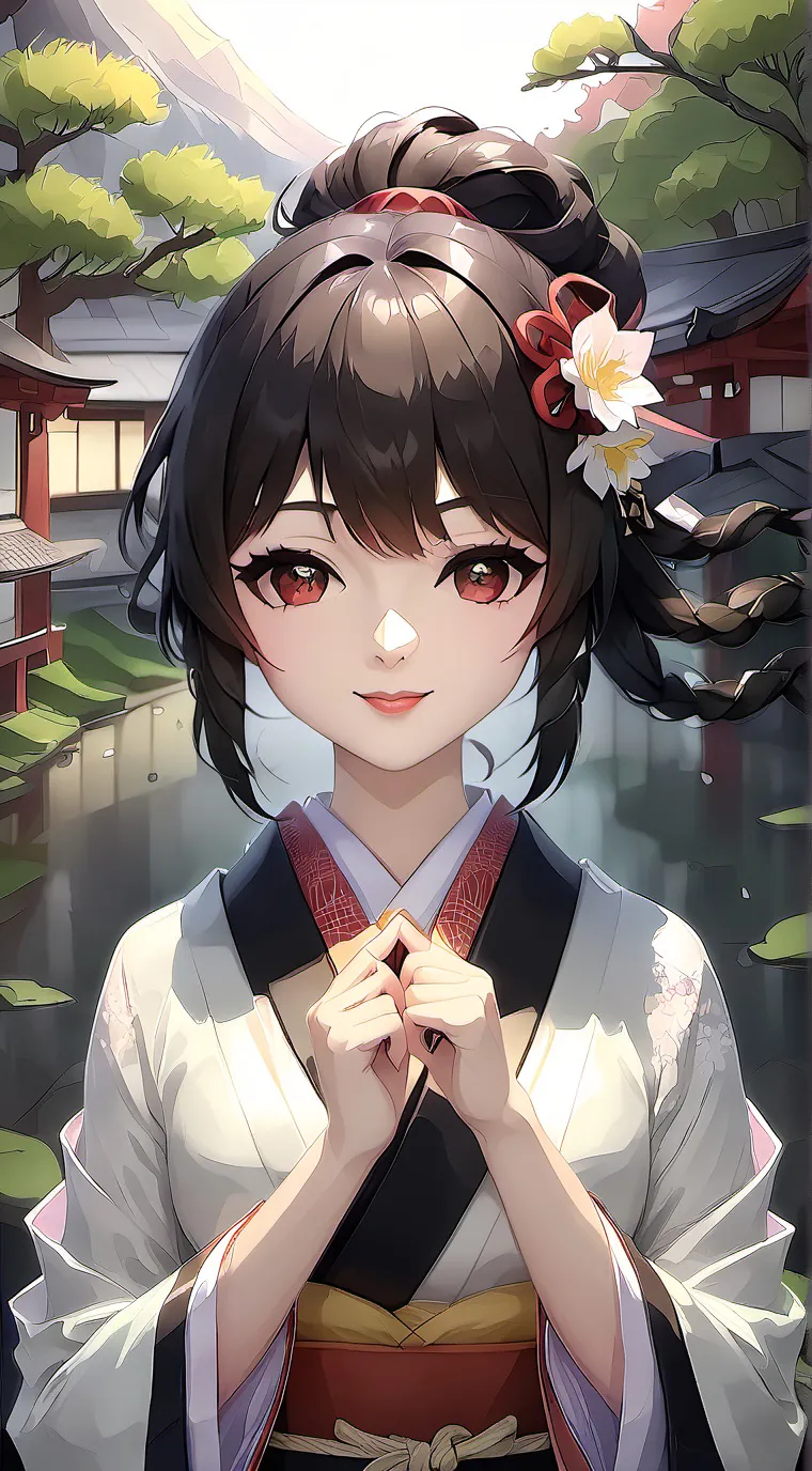 ai character: Japanese bot, yuri background