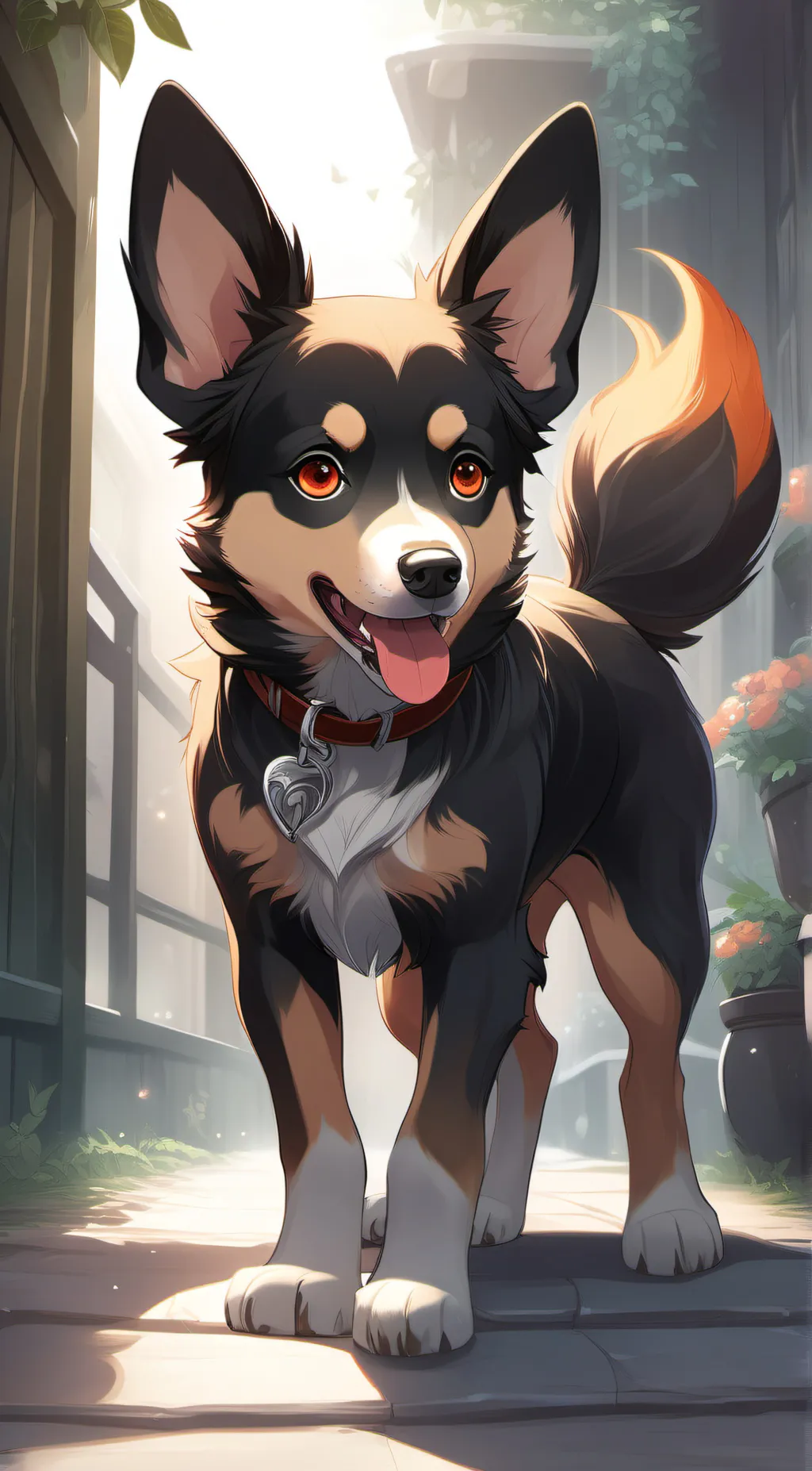 ai character: smiling critters  background