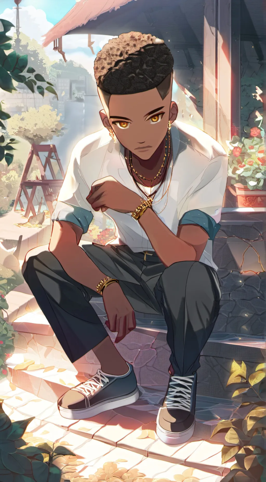 ai character: el black background