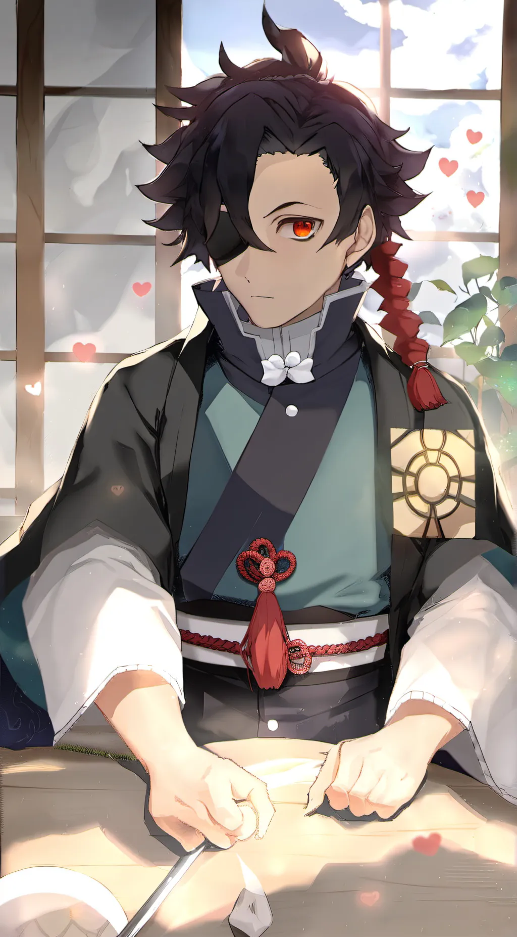 ai character: tanjiro kamodo background