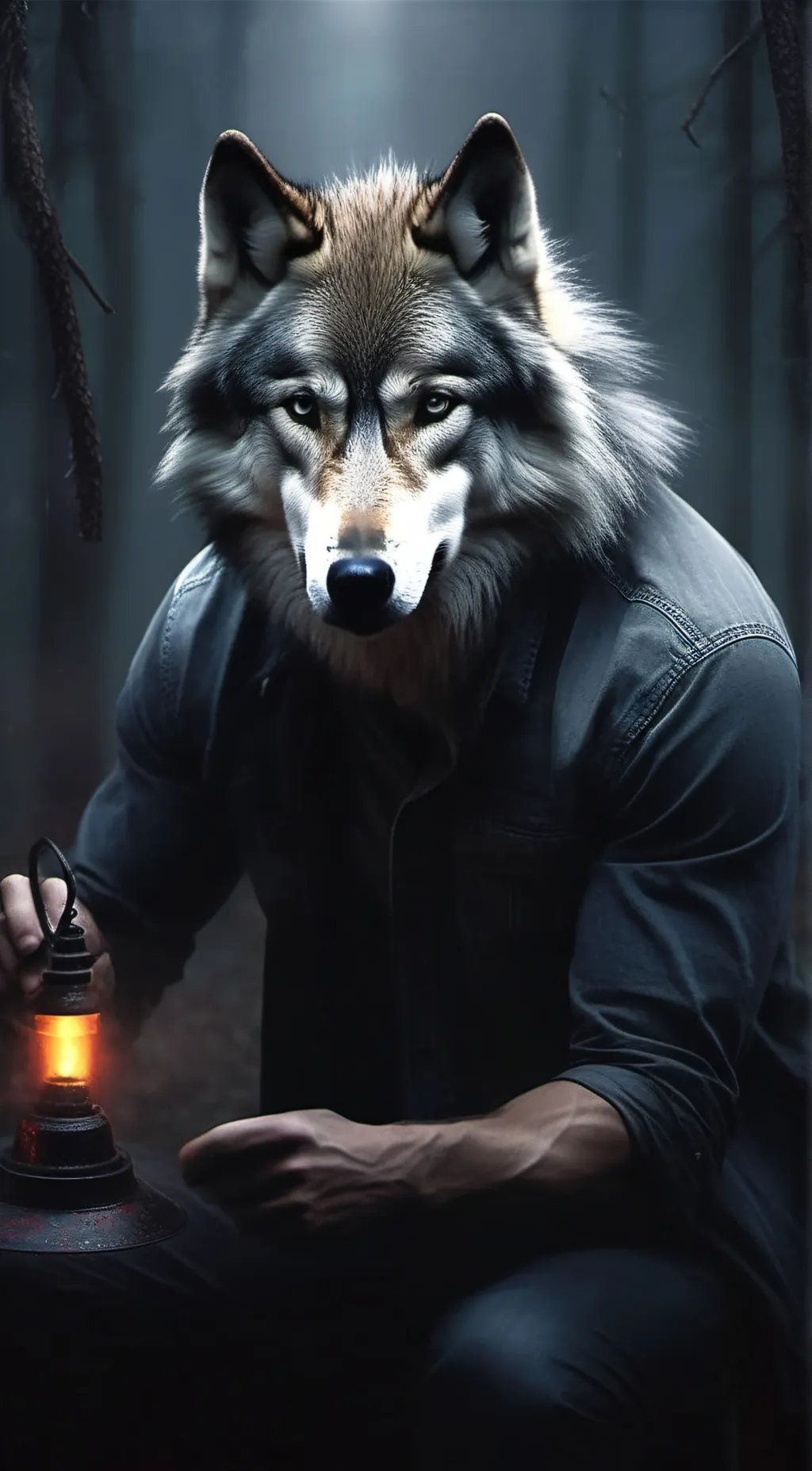 ai character: Wolf background
