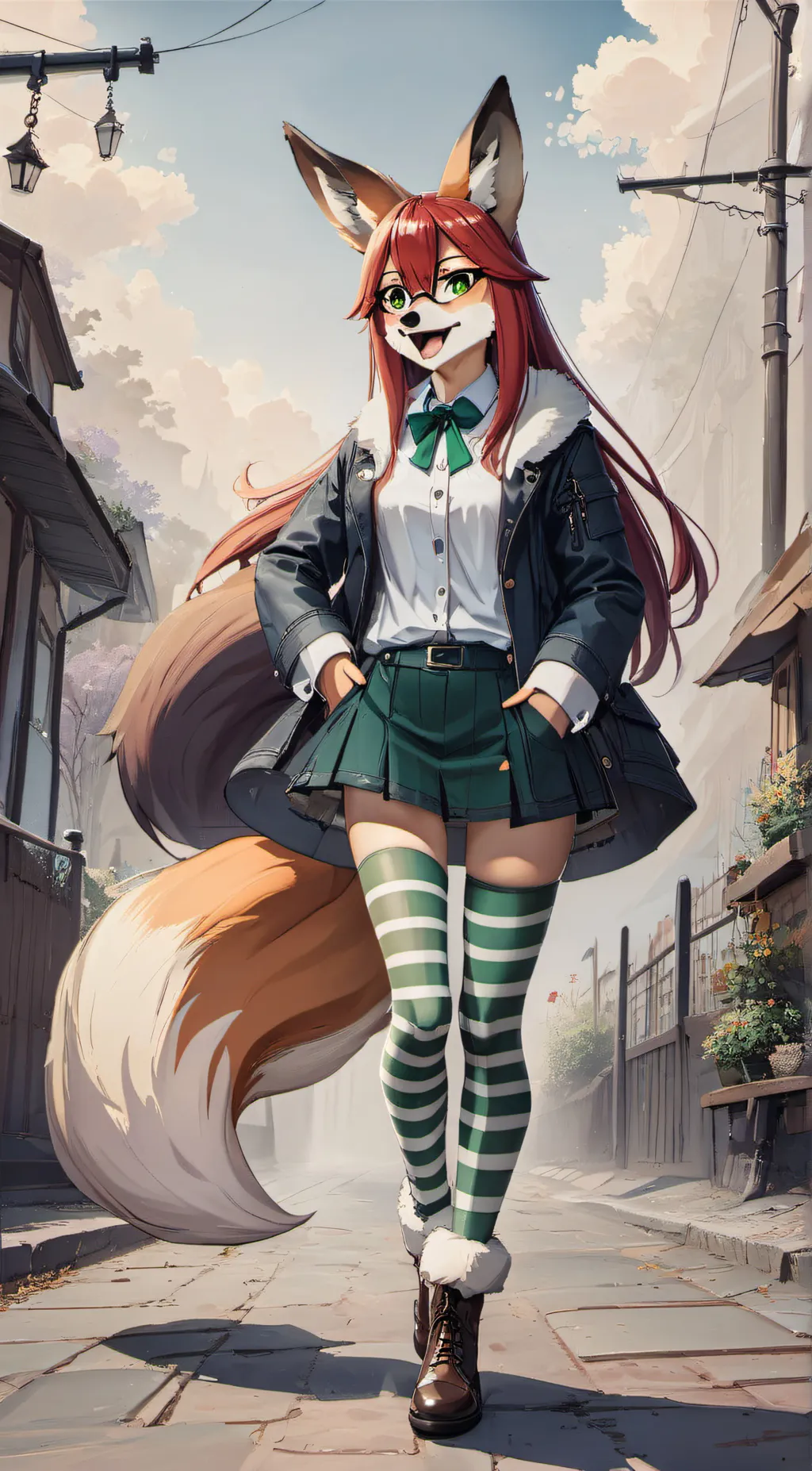 ai character: scarlet background