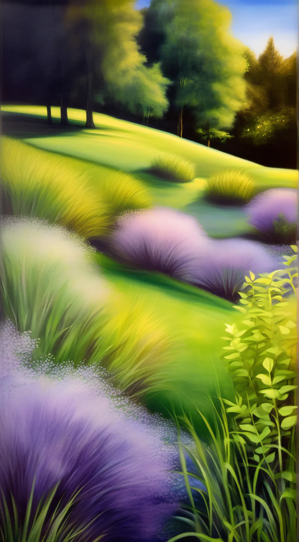 ai character: grass background