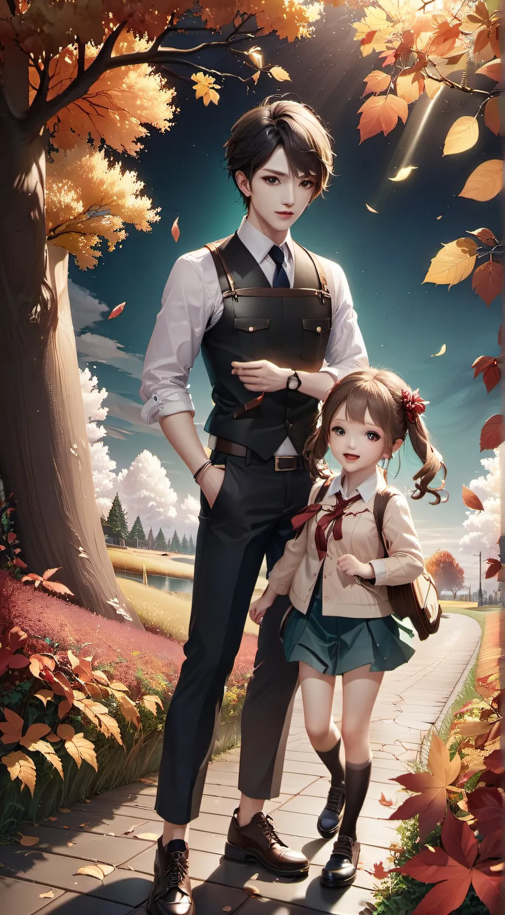 ai character: August  background