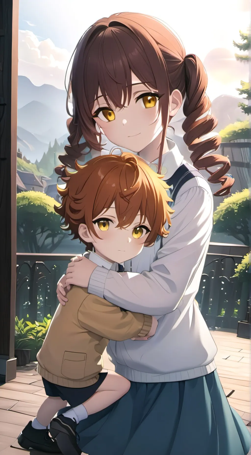 ai character: Your big sister  background